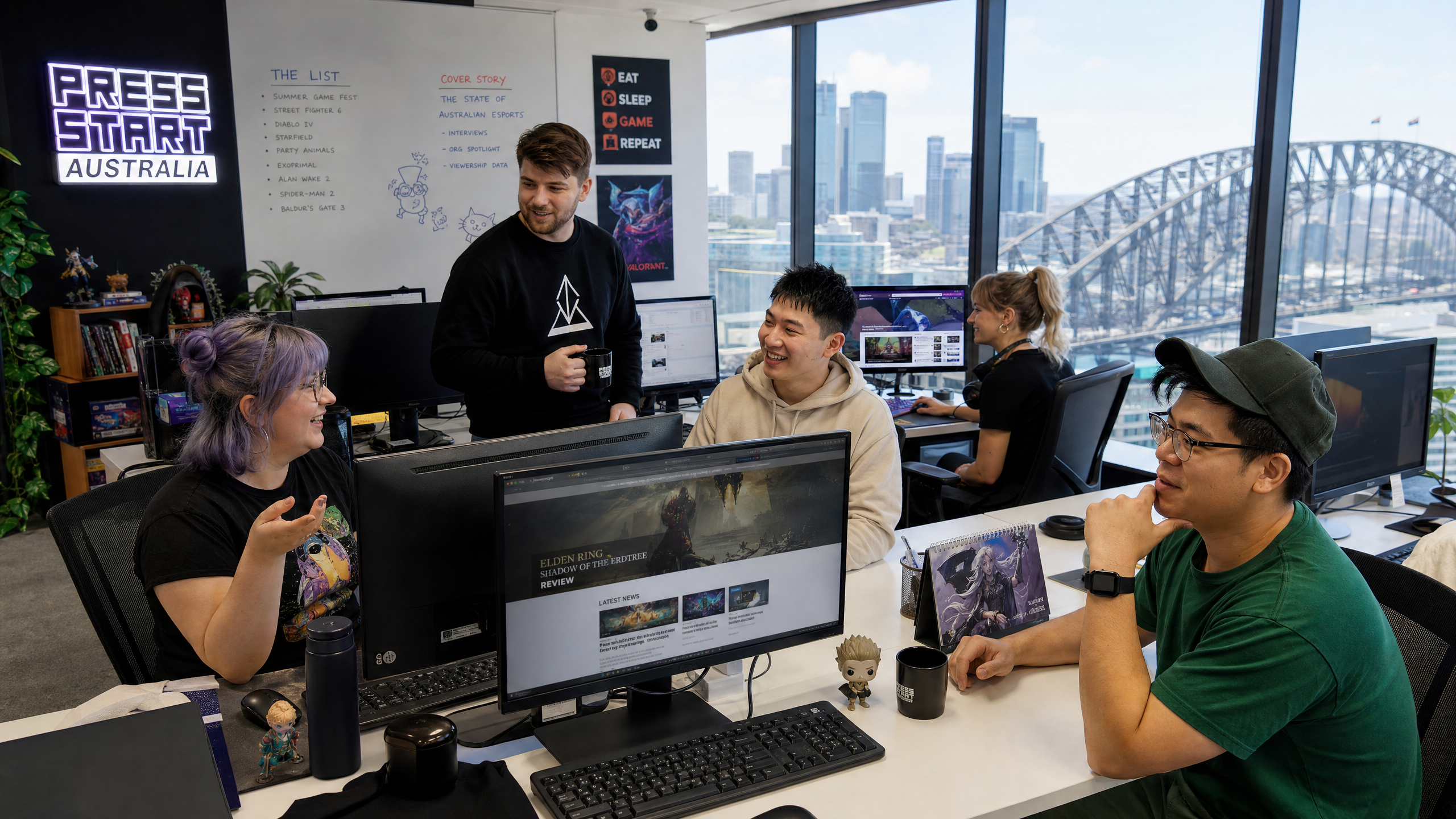 FragBattle team in Sydney office